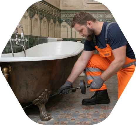 Bodenablauf der Dusche reinigen