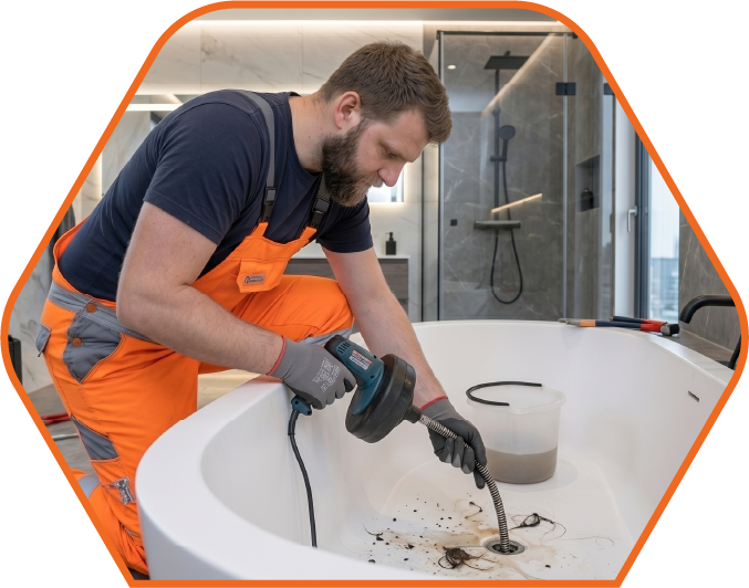 Badewanne verstopft und Badewannenabfluss reinigen