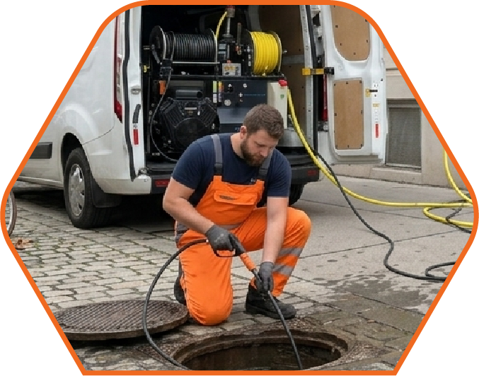 Professionelle Hochdruckspülung zur Kanalreinigung