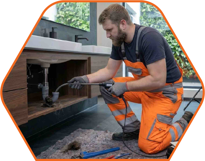 Waschbecken verstopft und Waschbecken-Abfluss reinigen